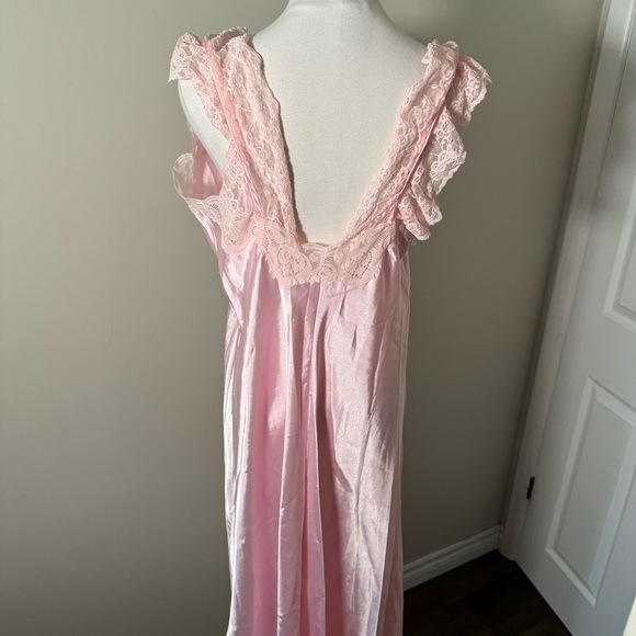 Vintage glamourous old Hollywood satin slip dress nightie XXL - Picture 8 of 8